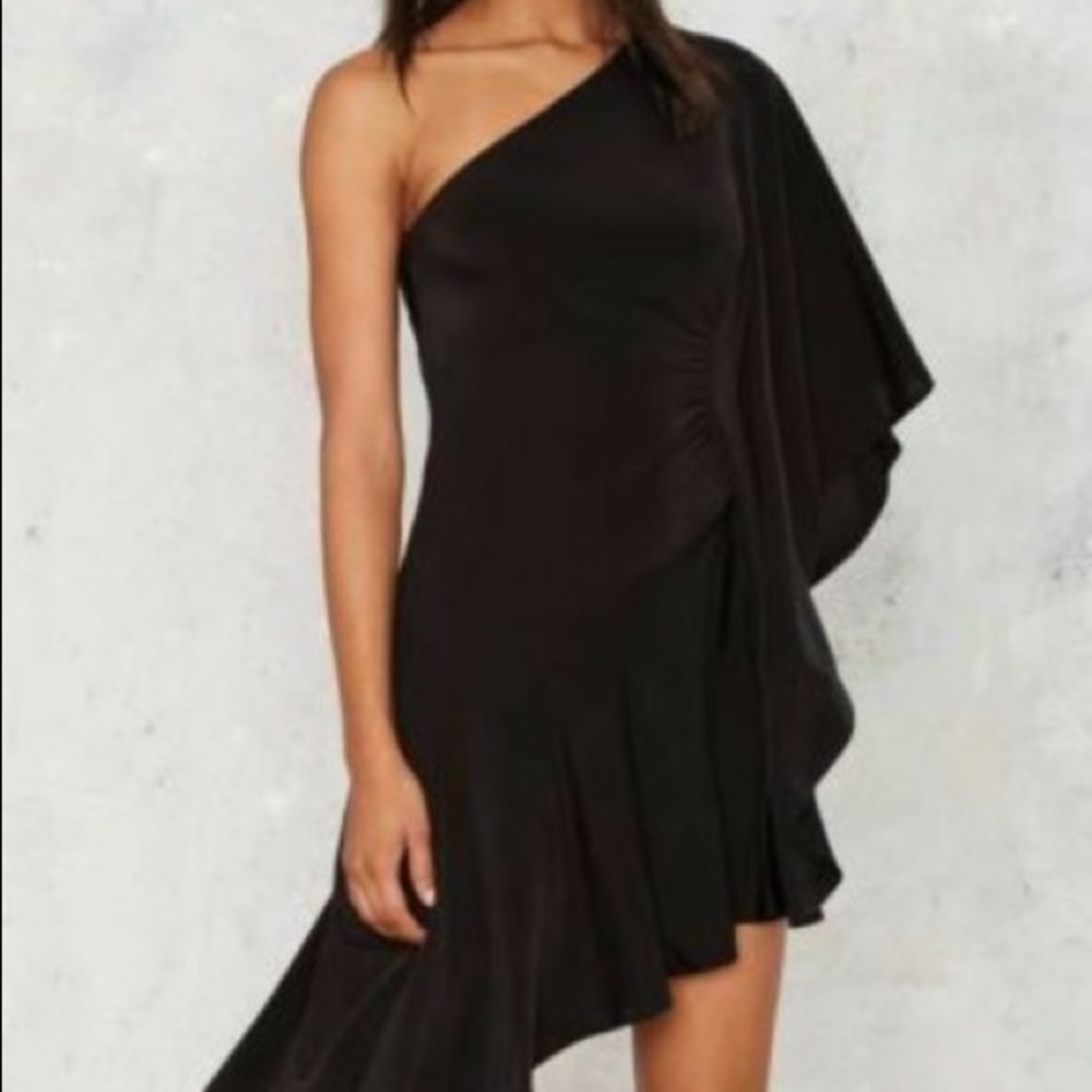 Nasty Gal Lonely Number Asymmetric dress